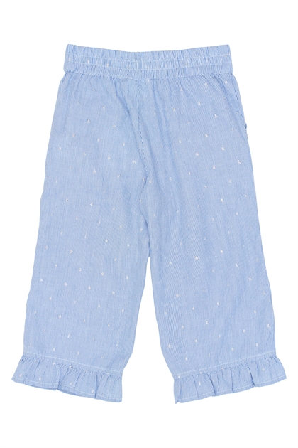 The New Siblings løse bukser i blå til baby